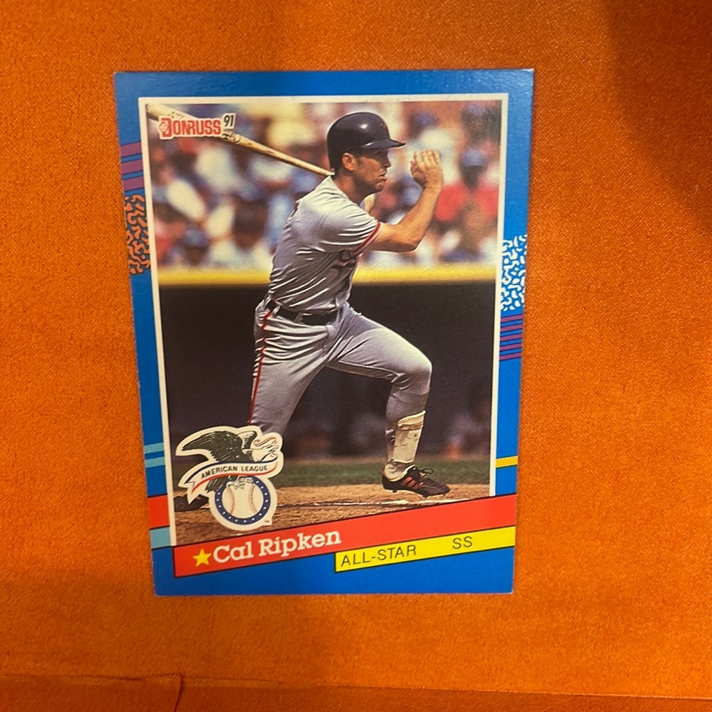 Cal Ripken 1991 baseball card all star edition Donruss 91